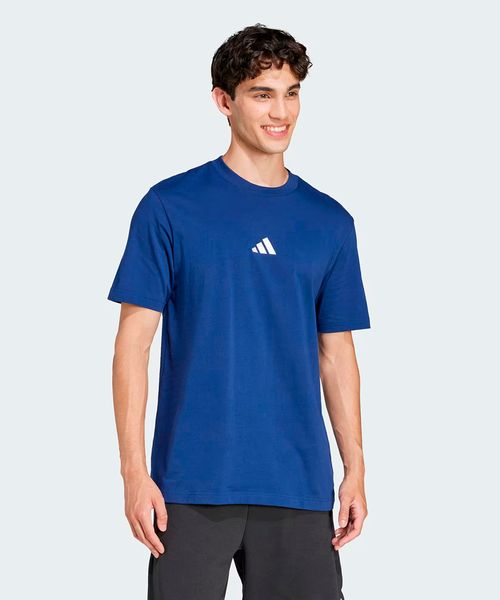 Camiseta Masculina Adidas Essentials de malha simples logo