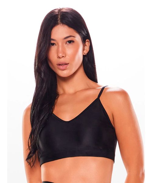 Top Feminino Body For Sure Alça Reta Basic