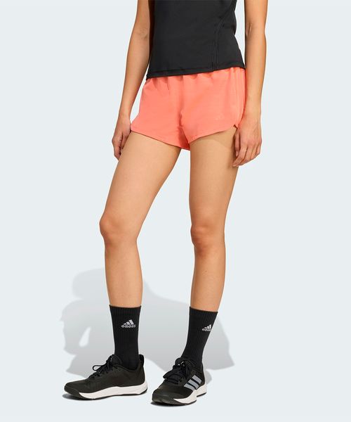 Shorts Feminino Adidas Treino Cintura Alta Pacer Três Listras
