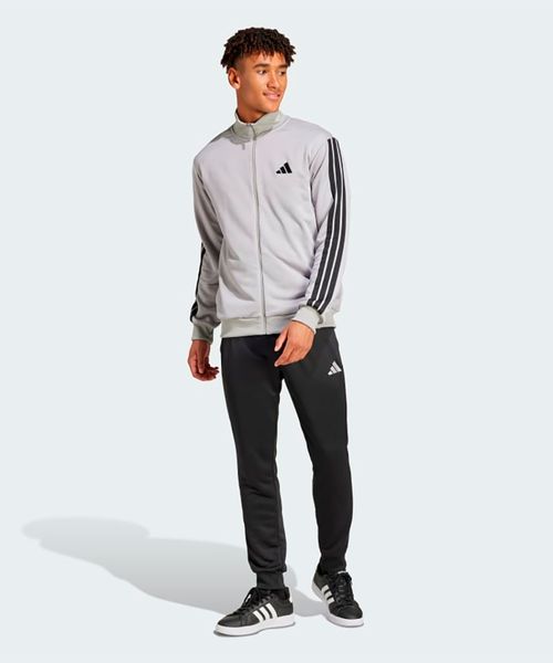 Agasalho Moletinho Masculino Adidas  Sportswear Basic Três Listras
