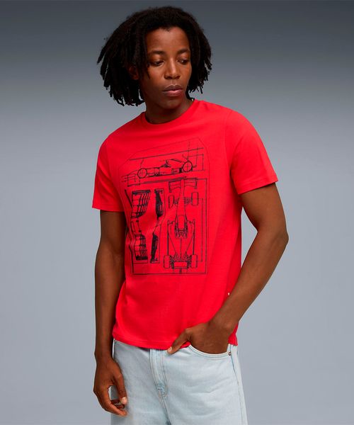 Camiseta Masculina Puma Scuderia Ferrari Sportswear Graphic