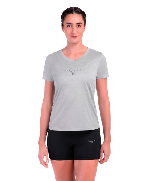 Camiseta Feminina de Corrida Mizuno Spark Big Logo 2