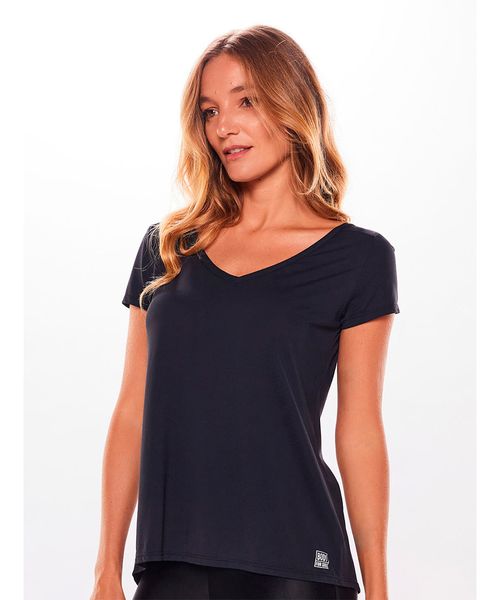 Camiseta Feminina Body For Sure Manga Curta Decote Essentials