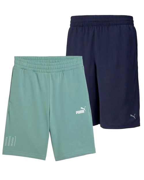 Kit Bermuda Masculina Puma Performance Knit 10 + Bermuda Masculina Puma Sport Graphic 9"