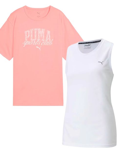 Kit Camiseta Feminina Puma CLASS Relaxed + Regata Feminina Puma Performance