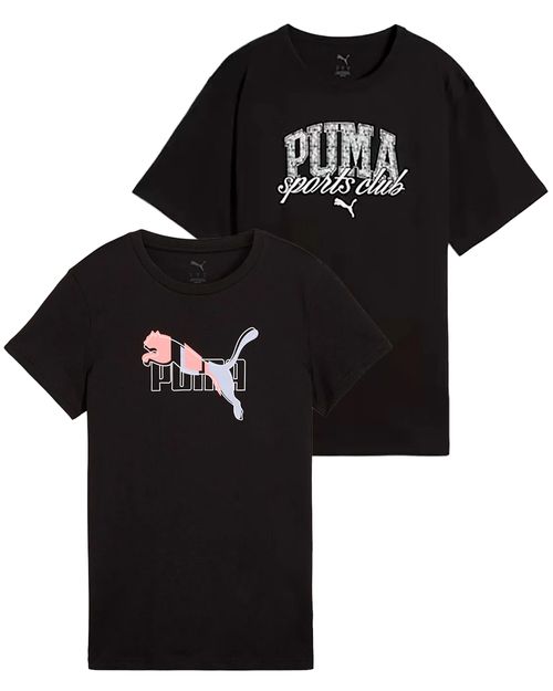 Kit Camiseta Feminina Puma CLASS Relaxed + Camiseta Feminina Puma ESS Logo LAB