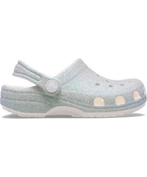 Sandália Crocs Classic Classic Iridescent Glitter Clog Juvenil