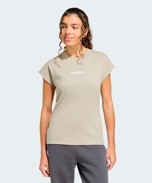 Camiseta Feminina Adidas Essentials Linear de Algodão