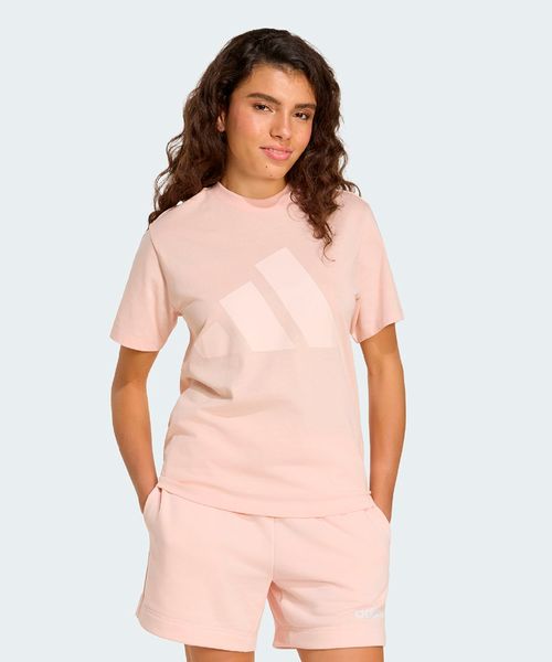 Camiseta Feminina Adidas Essentials de Algodão com Logotipo Grande